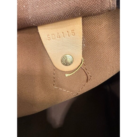 Louis Vuitton Speedy 35 Brown Canvas Monogram LV Satchel Handbag $1700 RP - Picture 11 of 12